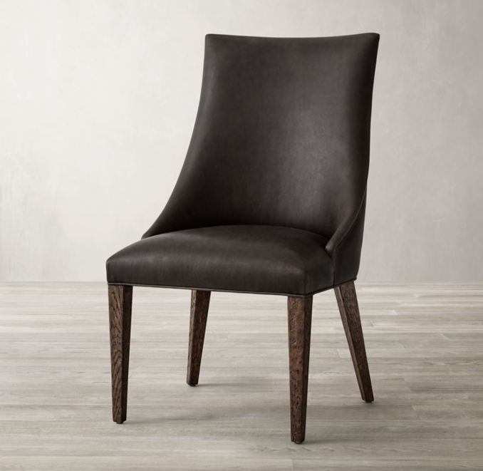 Ella Leather Dining Side Chair