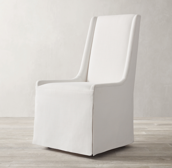 Leigh Skirted Fabric Dining Side Chair