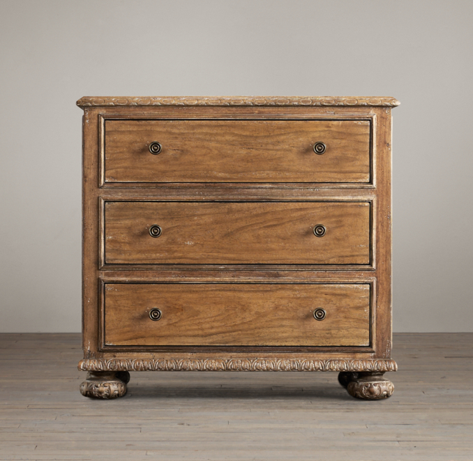 French Empire Closed Nightstand