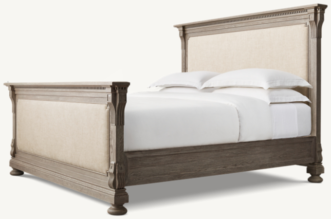 St. James Fabric Panel Bed with Footboard