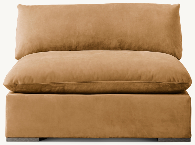 Costera Modular Leather Armless Chair