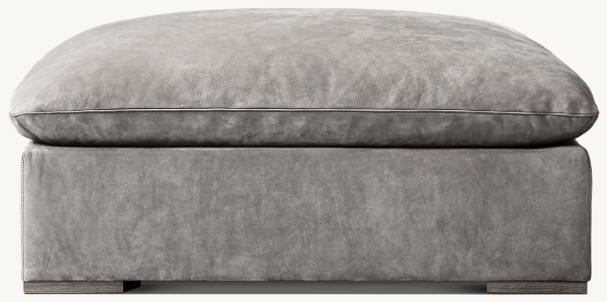 Costera Modular Leather End-Of-Sectional Ottoman