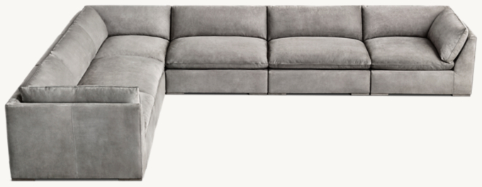 Costera Modular Leather Left-Arm L-Sectional