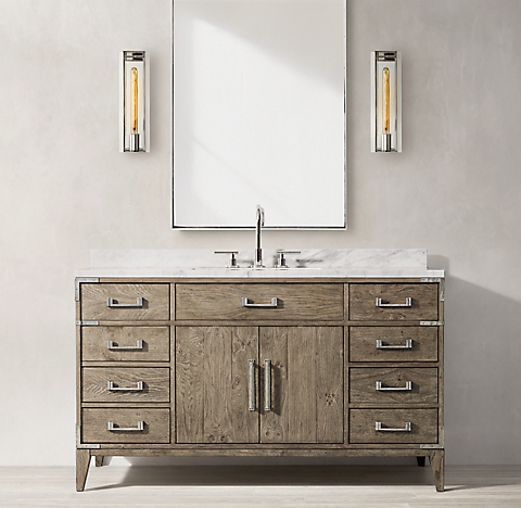 Single Vanities Rh, 60 Inch Single Sink Vanity Cabinet Only