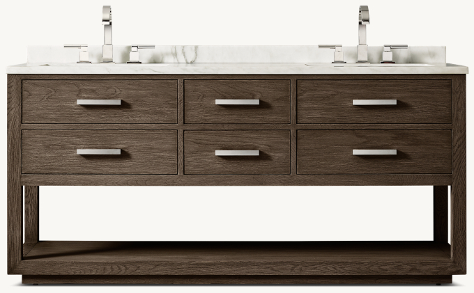 Kempton Oak Double Washstand
