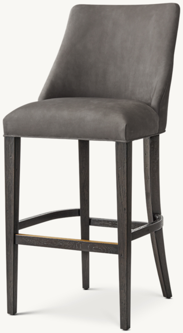 Ella Leather Armless Bar & Counter Stool