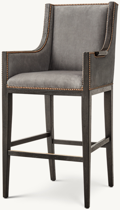 Ames Leather Counter Stool