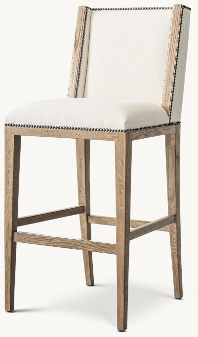 Ames Armless Fabric Counter Stool