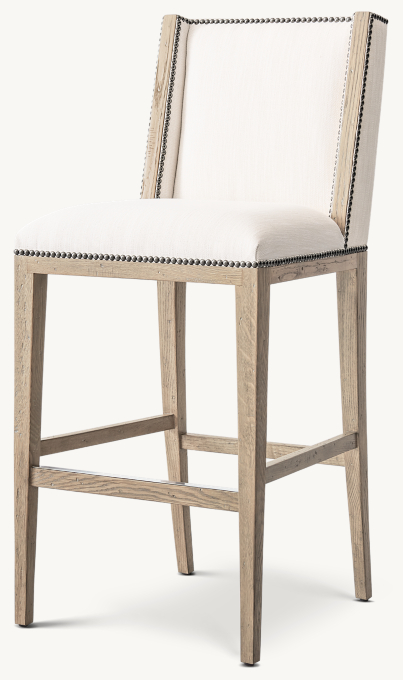 Ames Armless Fabric Counter Stool