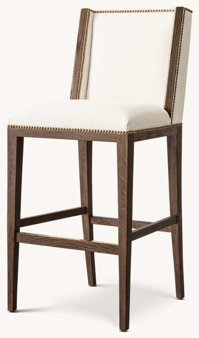 Ames Armless Fabric Counter Stool