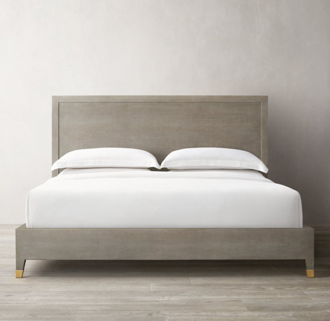 Graydon Shagreen Panel Bed