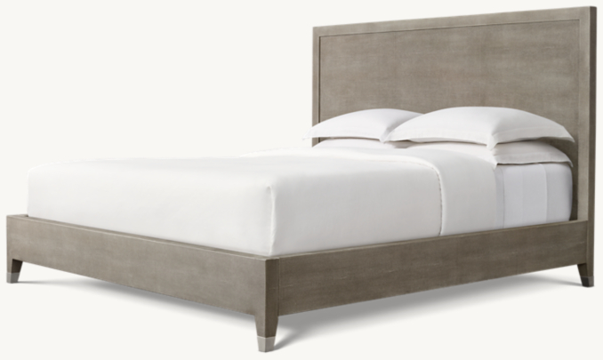 Graydon Shagreen Panel Bed | RH