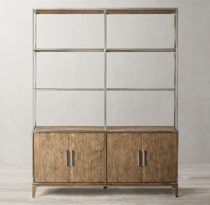 Cayden Campaign 4Door Open Sideboard & Hutch