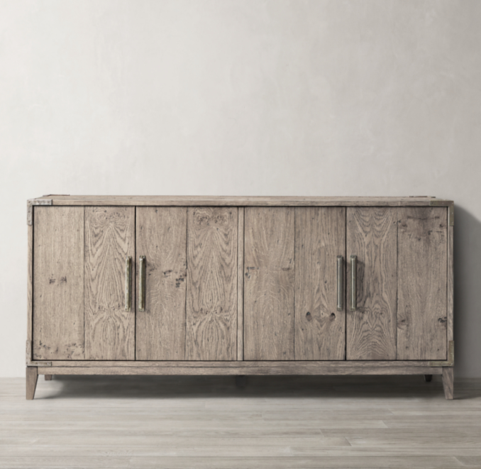 Cayden Campaign Panel 4Door Media Console