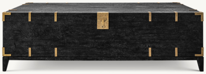 Cayden Campaign Trunk Rectangular Coffee Table | RH