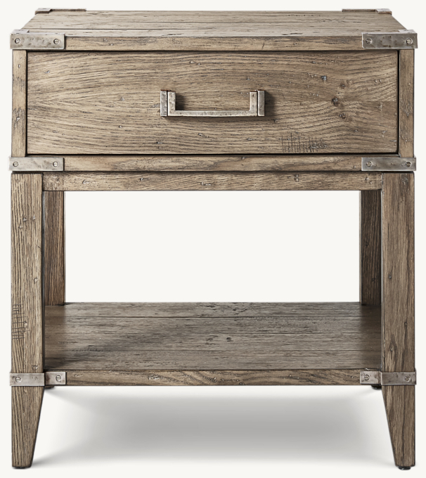 Cayden Campaign Square Side Table