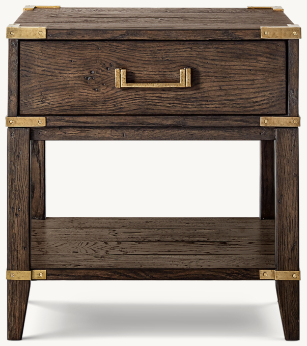 Cayden Campaign Square Side Table