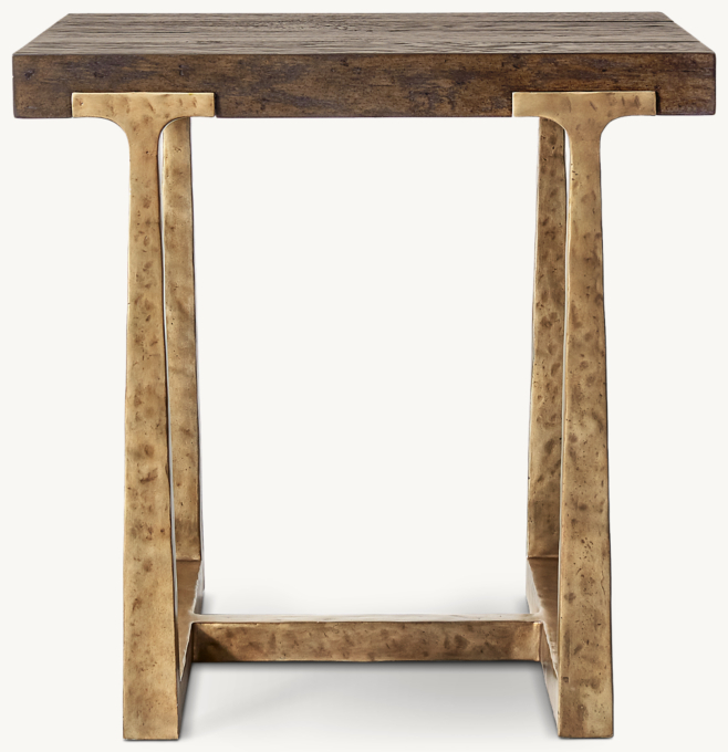 T-Brace Rectangular Side Table