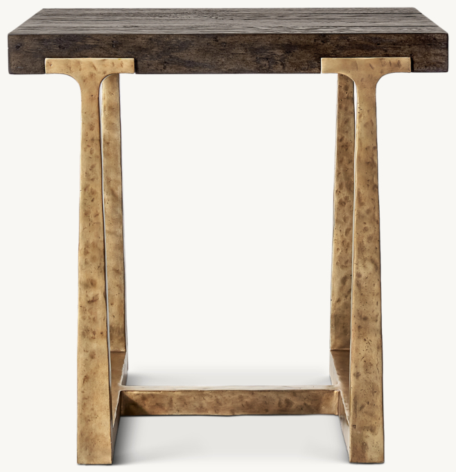 T-Brace Rectangular Side Table