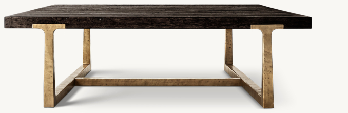 Shown in Waxed Black Oak/Brass.