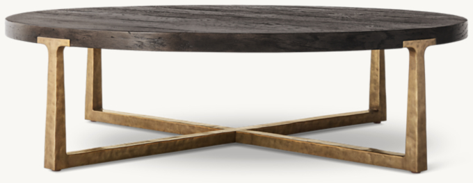 Restoration hardware round coffee table discount