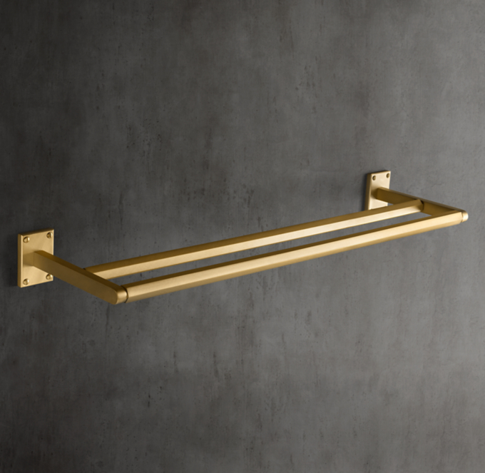 Lambeth Hexagonal Double Towel Bar