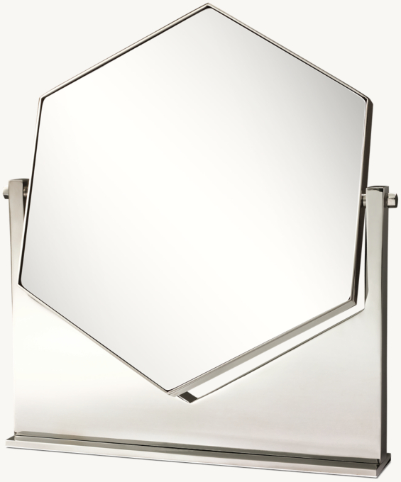 Miroir de table hexagonal - Grand format