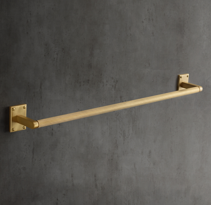 Modern Brass Towel Bar