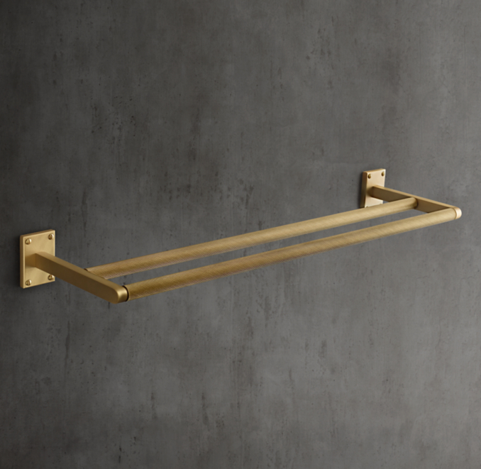 Lambeth Knurled Double Towel Bar