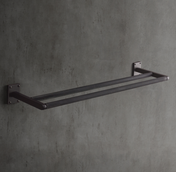 Lambeth Knurled Double Towel Bar