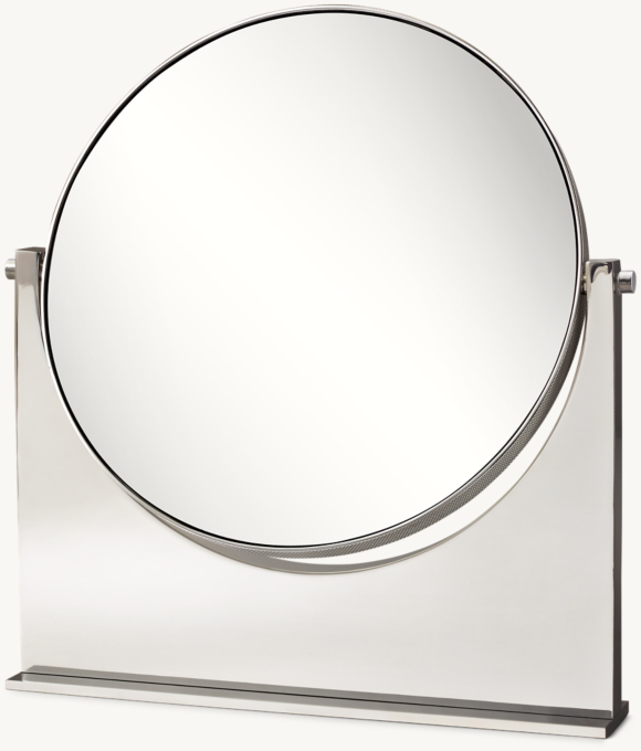 Miroir de table moleté - Grand format