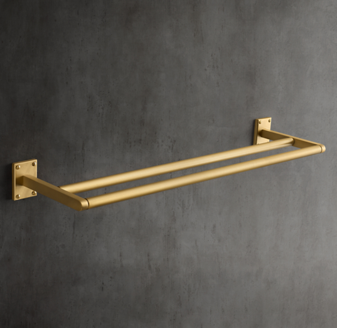 Lambeth Smooth Double Towel Bar