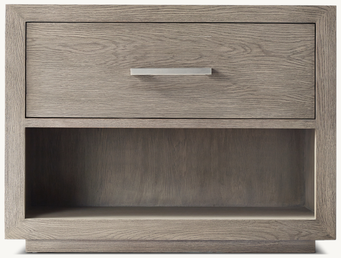Front view of Kempton Open Nightstand 