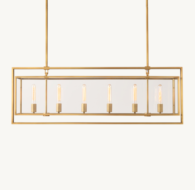 Beckman Rectangular Chandelier 54\"