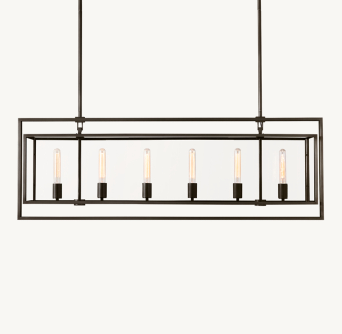 Beckman Rectangular Chandelier 54\"