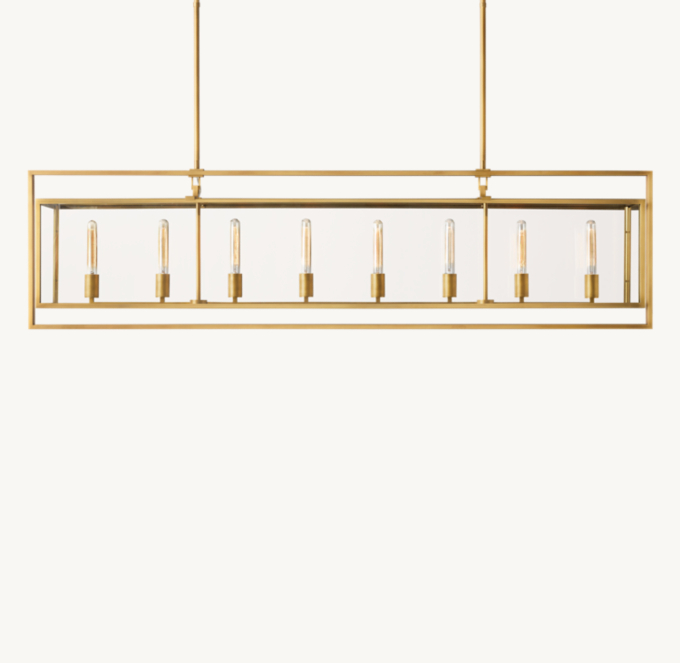 Beckman Rectangular Chandelier 72\"