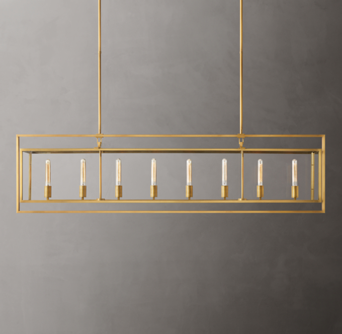 Beckman Rectangular Chandelier 72\"