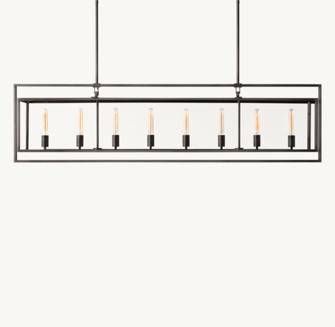 Beckman Rectangular Chandelier 72\"