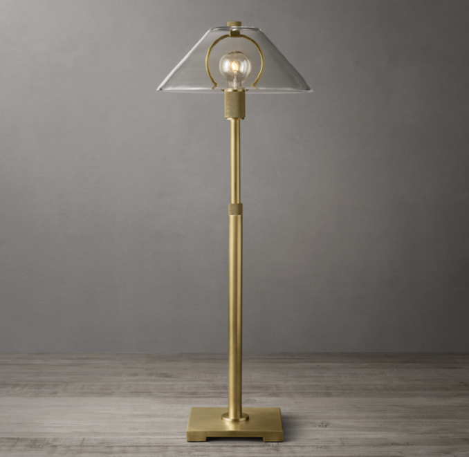 Utilitaire Glass Shade Table Lamp | RH