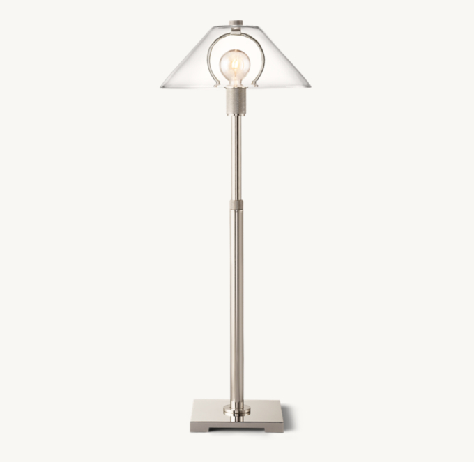 Utilitaire Glass Shade Table Lamp