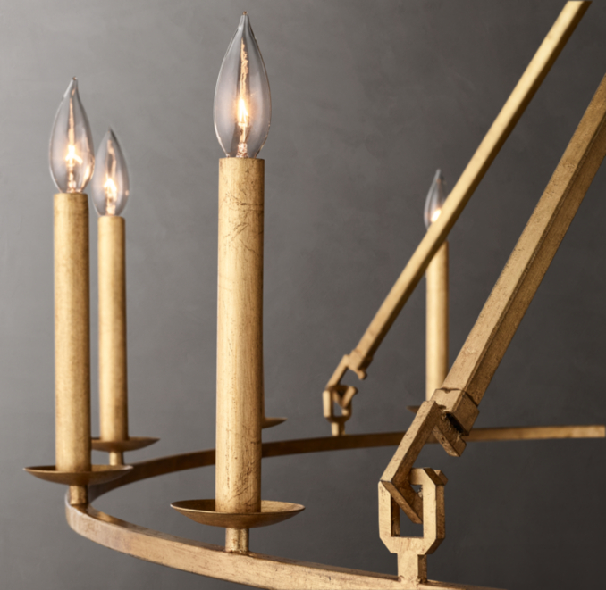 19Th C. English Openwork Rectangular Chandelier | RH