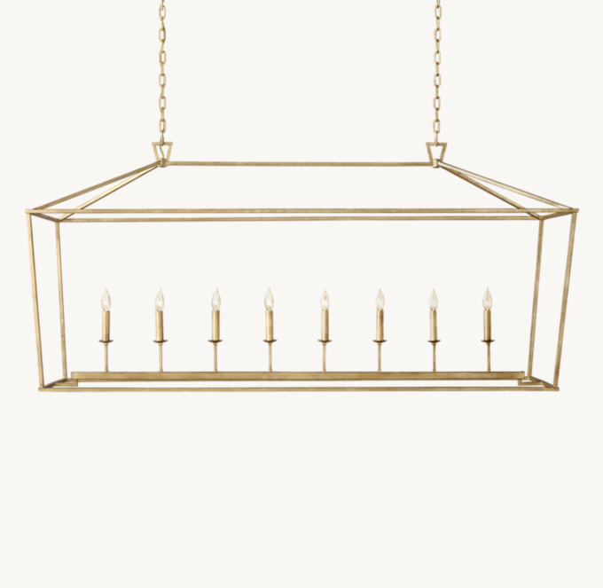 19th C. English Openwork Rectangular Chandelier 72\"
