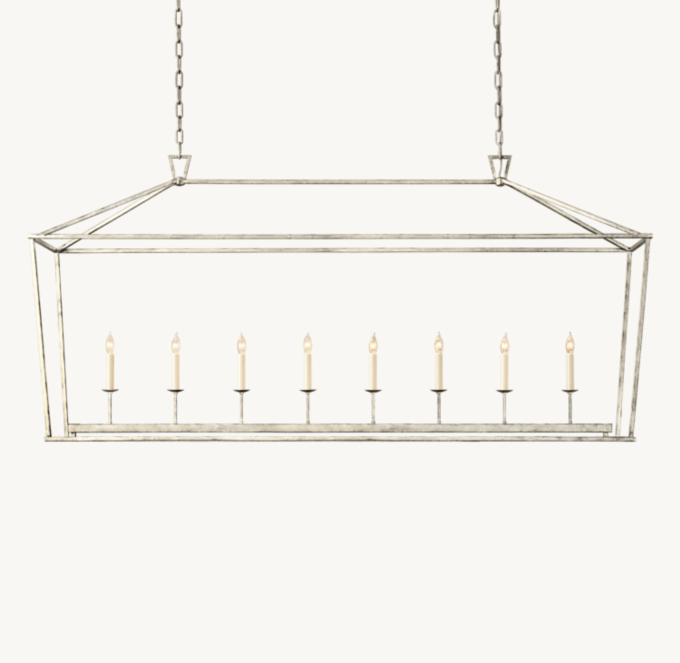 19th C. English Openwork Rectangular Chandelier 72\"