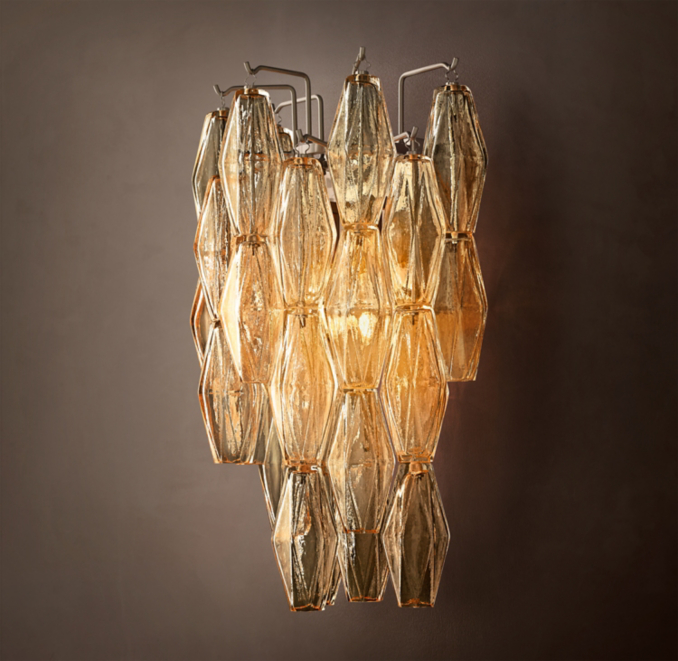Chiara Clear Glass Sconce