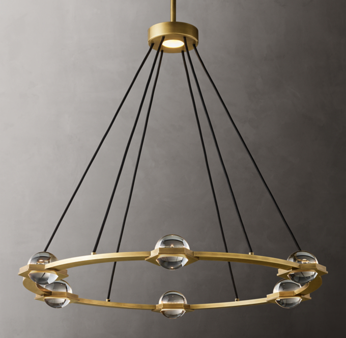 Éclatant Round Chandelier 36"