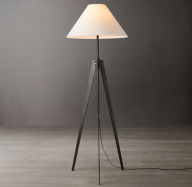 Armagnac Tripod Floor Lamp, Restoration Hardware Tripod Floor Lamp