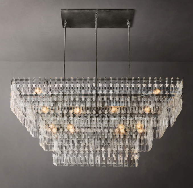 Marignan Tiered Rectangular Chandelier