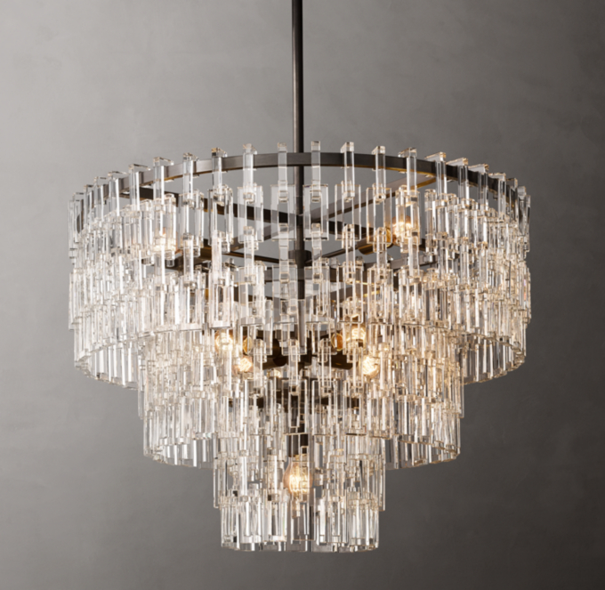 Marignan Tiered Round Chandelier 36\"