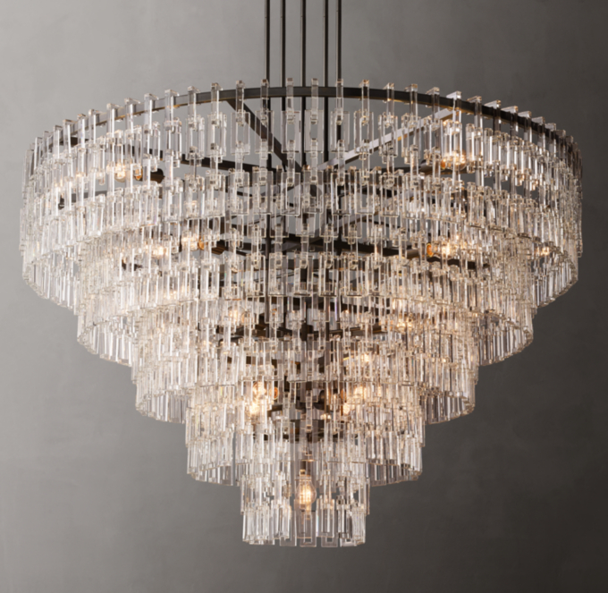 Marignan Tiered Round Chandelier 60\"