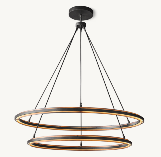 Peralta Two-Tier Round Chandelier 60\"
